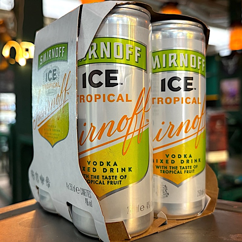 SMIRNOFF ICE TROPICAL CAN x4